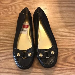 Coach, Brown Patent Leather Flats, Size 9